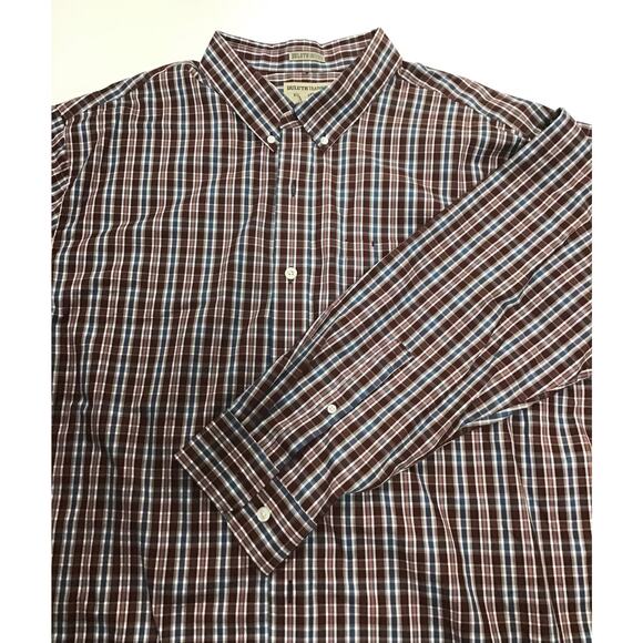 Duluth Trading Co. Red Plaid Long-sleeve Button Down Men's 2XL - Picture 4 of 6